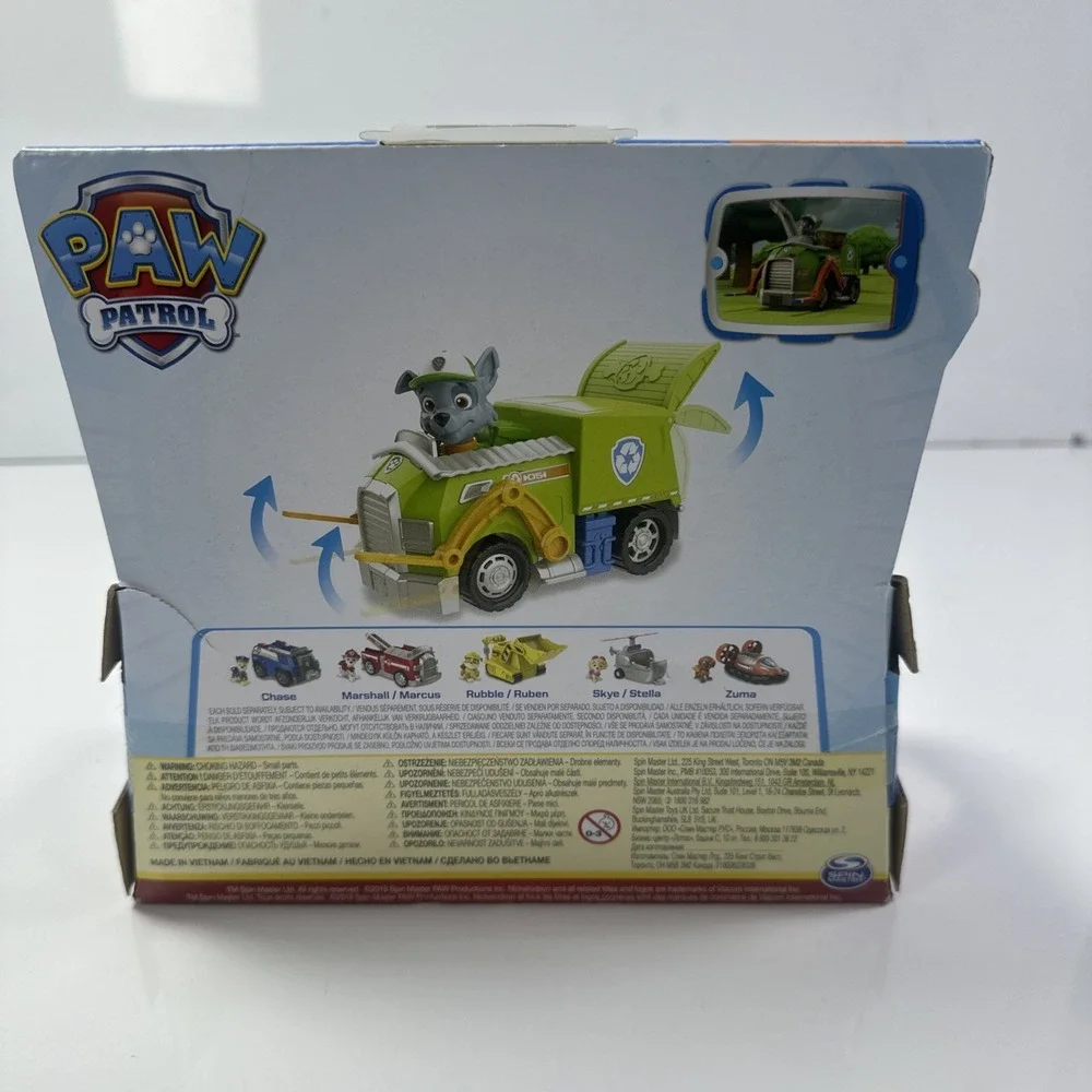 Paw Patrol Rocky Figure with Recycle Truck New - Picture 5 of 6